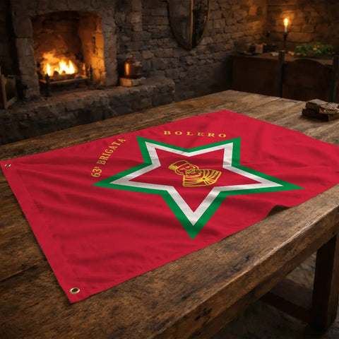 Bandiera 63ª Brigata partigiana Garibaldi - storico patriottico italiano