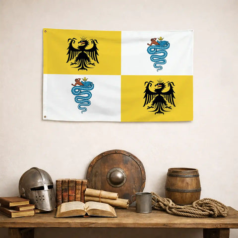 Bandiera Ducato di Milano - storico patriottico italiano