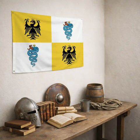 Bandiera Ducato di Milano - storico patriottico italiano
