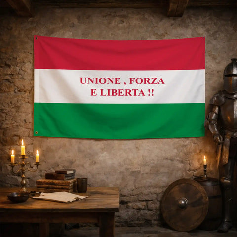 Bandiera Giovine Italia - storico patriottico italiano
