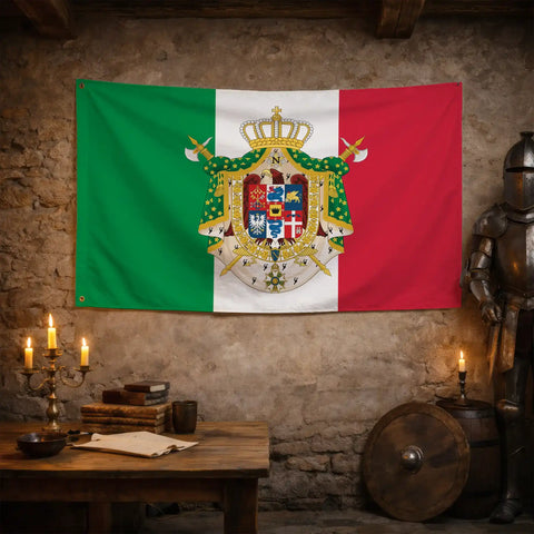 Bandiera Impero Italiano Napoleonico - dettaglio 1