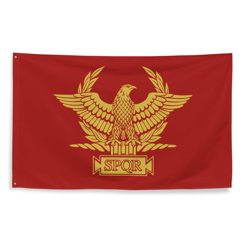 Bandiera Impero Romano SPQR Storico Patriottico Italiano