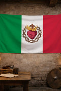 Bandiera Italia Sacro Cuore - storico patriottico italiano