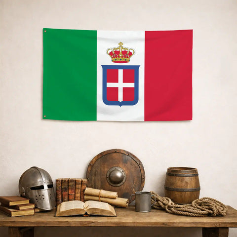 Bandiera Italiana Monarchia - dettaglio 2