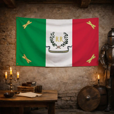 Bandiera Repubblica Romana - storico patriottico italiano