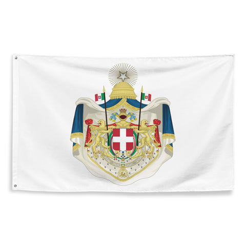 Bandiera Stemma Maggiore del Regno d'Italia (1870-1890) - storico patriottico italiano