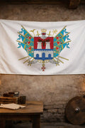 Bandiera - Stemma di Tivoli - bandiera stemma araldica Lazio