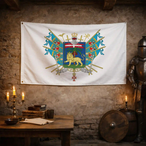 Bandiera - Stemma di Viterbo - bandiera stemma araldica Lazio