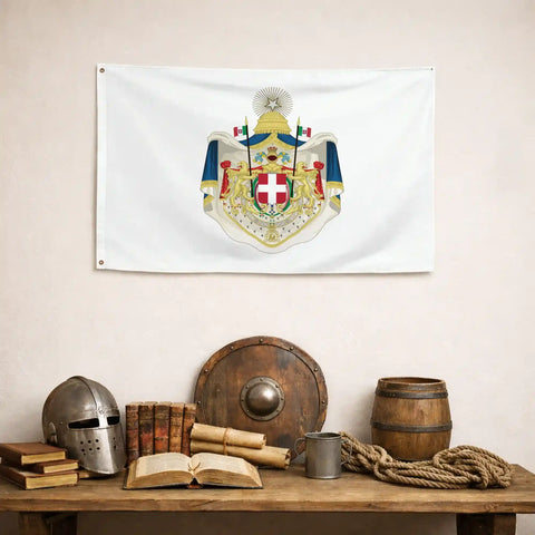 Bandiera Stemma Maggiore del Regno d'Italia (1870-1890) - storico patriottico italiano