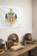 Bandiera Stemma Maggiore del Regno d'Italia (1870-1890) - storico patriottico italiano