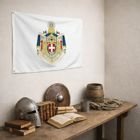 Bandiera Stemma Maggiore del Regno d'Italia (1870-1890) - storico patriottico italiano