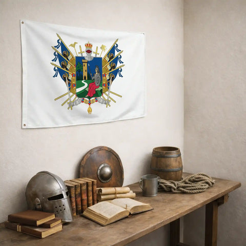 Bandiera - Stemma di Montebelluna - bandiera stemma araldica Veneto