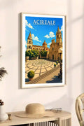 Poster Acireale Stampa Manifesto Vintage Retro Illustrato
