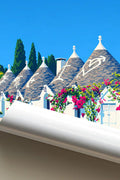 Poster Alberobello Stampa Manifesto Vintage Retro Illustrato