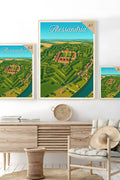 Poster Alessandria Poster Vintage Retro Illustration