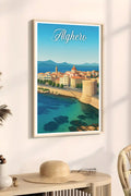 Poster Alghero Poster Vintage Retro Illustration