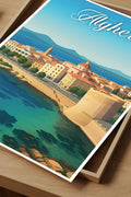 Poster Alghero Poster Vintage Retro Illustration