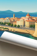 Poster Alghero Poster Vintage Retro Illustration