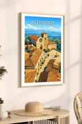 Poster Altomonte Stampa Manifesto Vintage Retro Illustrato
