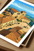 Poster Altomonte Stampa Manifesto Vintage Retro Illustrato