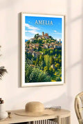 Poster Amelia Stampa Manifesto Vintage Retro Illustrato