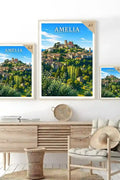 Poster Amelia Stampa Manifesto Vintage Retro Illustrato