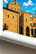 Poster Anagni Stampa Manifesto Vintage Retro Illustrato