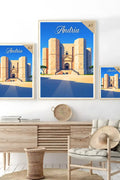 Poster Andria Stampa Manifesto Vintage Retro Illustrato