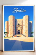 Poster Andria Stampa Manifesto Vintage Retro Illustrato