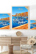 Poster Anzio Stampa Manifesto Vintage Retro Illustrato