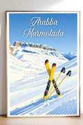 Poster Arabba Marmolada Stampa Vintage Retro Illustration