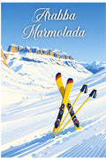 Poster Arabba Marmolada Stampa Vintage Retro Illustration