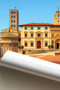 Poster Arezzo Stampa Manifesto Vintage Retro Illustrato