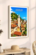 Poster Asolo Stampa Manifesto Vintage Retro Illustrato