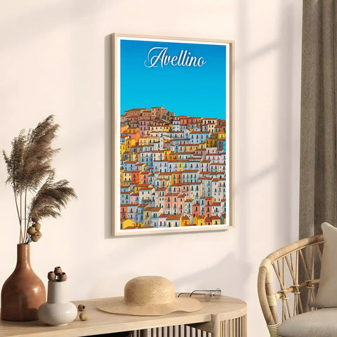Poster Avellino Poster Vintage Retro Illustration