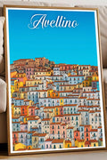 Poster Avellino Poster Vintage Retro Illustration