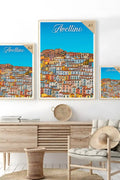 Poster Avellino Poster Vintage Retro Illustration