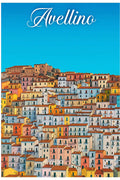 Poster Avellino Poster Vintage Retro Illustration