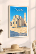 Poster Barletta Stampa Manifesto Vintage Retro Illustrato