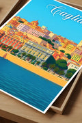 Poster Cagliari Poster Vintage Retro Illustration