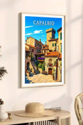 Poster Capalbio Stampa Manifesto Vintage Retro Illustrato
