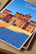Poster Cento Stampa Manifesto Vintage Retro Illustrato
