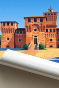 Poster Cento Stampa Manifesto Vintage Retro Illustrato