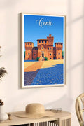 Poster Cento Stampa Manifesto Vintage Retro Illustrato