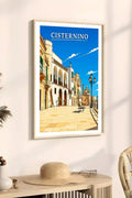 Poster Cisternino Stampa Manifesto Vintage Retro Illustrato