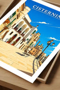 Poster Cisternino Stampa Manifesto Vintage Retro Illustrato