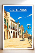 Poster Cisternino Stampa Manifesto Vintage Retro Illustrato