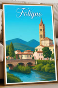 Poster Foligno Poster Vintage Retro Illustration