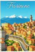 Poster Frosinone Poster Vintage Retro Illustration