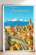 Poster Frosinone Poster Vintage Retro Illustration